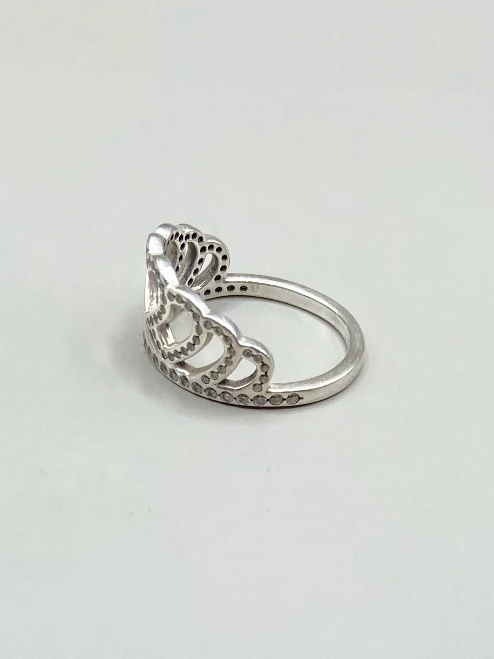 Pandora Sparkling Hearts Tiara Ring